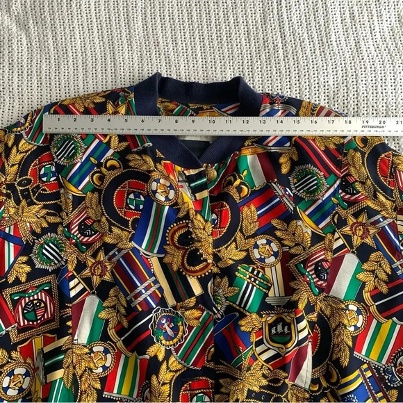 VTG Liz Claiborne Bomber Jacket Nautical Preppy Equestrian Old Money SZ 16 1X - Picture 14 of 15